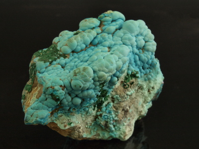 Chrysocolla Cluster with Malachite